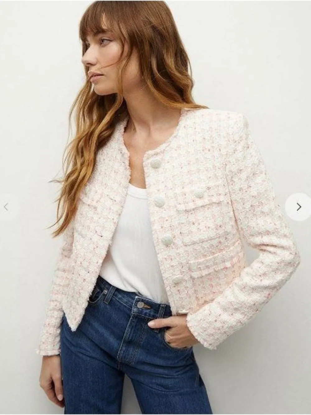 Veronica Beard Olbia cotton-blend tweed jacket - Picture 1 of 5